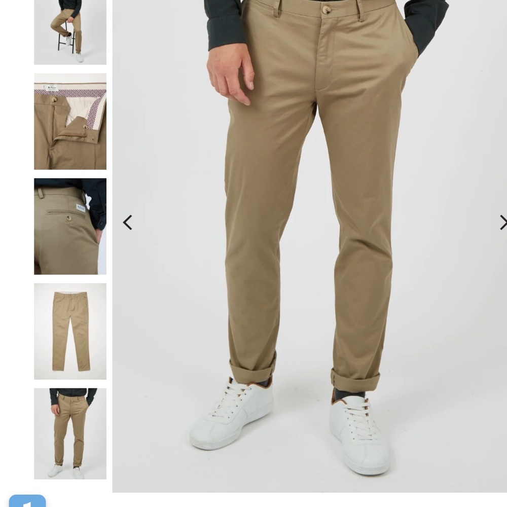 Ben Sherman - Signature Skinny Stretch Chino Pant - Stone 34X32